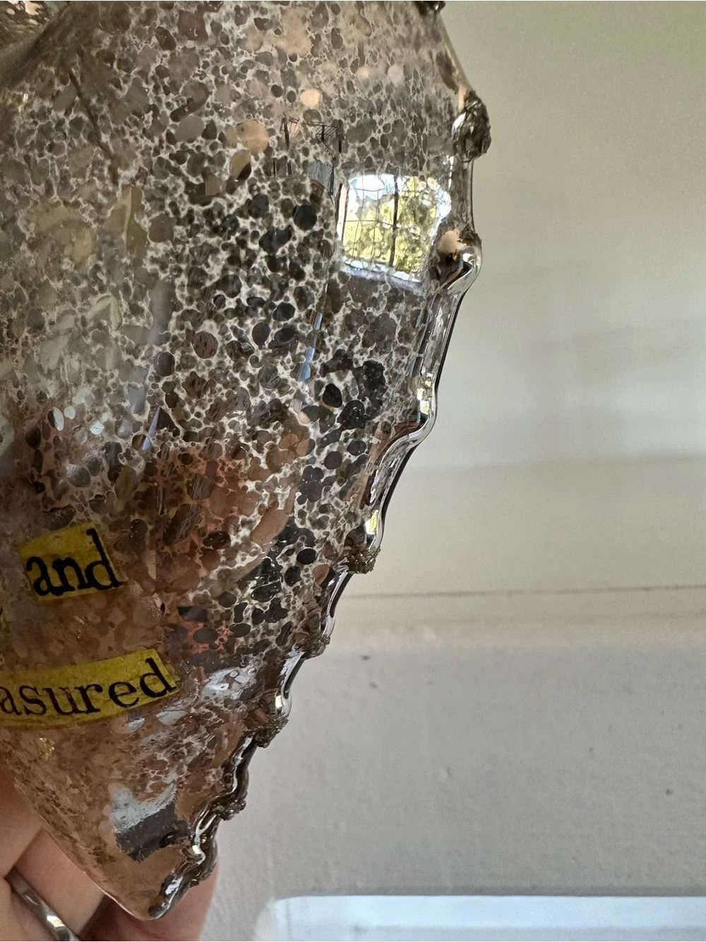 Heart-Shaped Glass Ornament - 'You are Loved and Treasured'